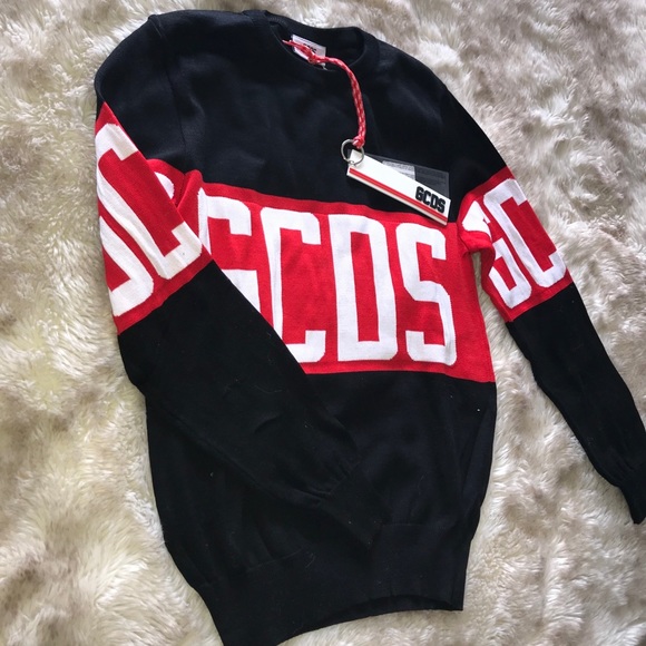 *Unisex GCDS Logo Knit Sweater - Picture 4 of 8